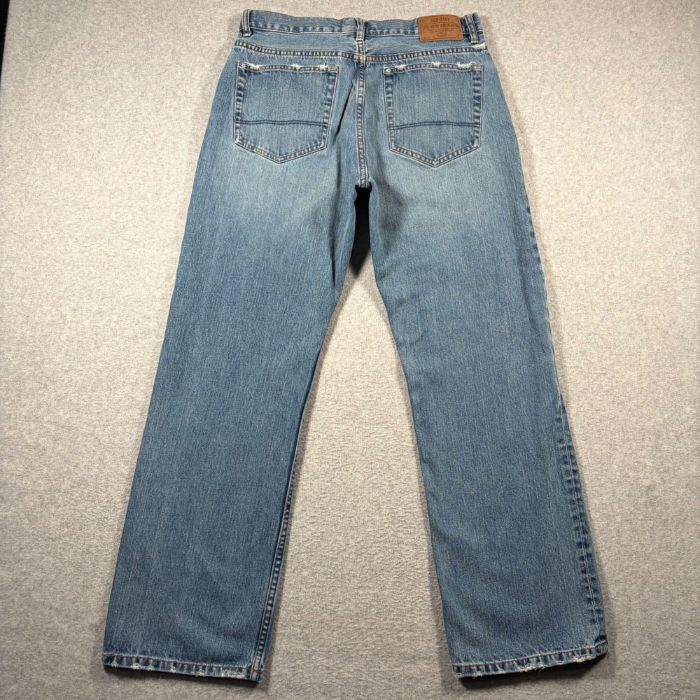 Old Navy Boot Cut Jeans Mens 34x32 (Fits 32x31) Blue Y2K 2000s Distressed Denim